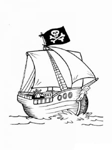 Ships and Boats coloring page 4 - Free printable