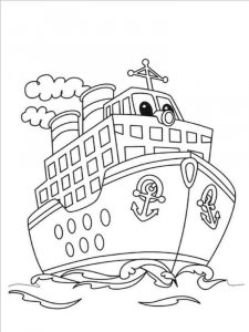 Ships and Boats coloring page 6 - Free printable