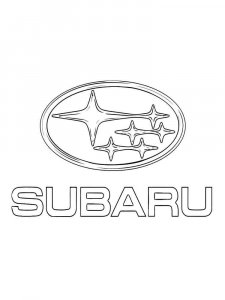 Subaru coloring page 12 - Free printable