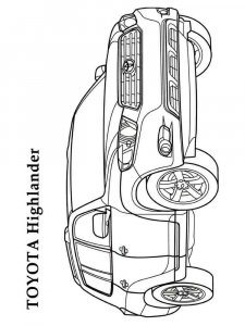 Toyota coloring page 7 - Free printable