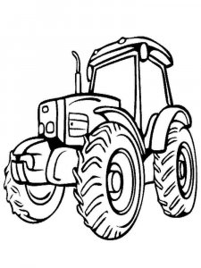 Tractor coloring page 1 - Free printable