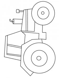 Tractor coloring page 11 - Free printable