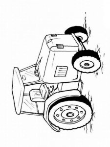 Tractor coloring page 13 - Free printable