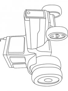 Tractor coloring page 19 - Free printable