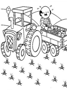 Tractor coloring page 2 - Free printable