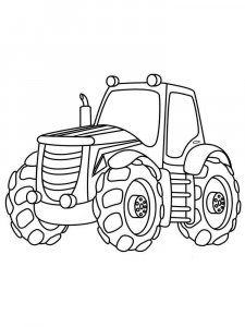 Tractor coloring page 21 - Free printable