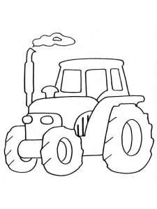 Tractor coloring page 22 - Free printable
