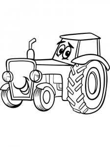 Tractor coloring page 23 - Free printable
