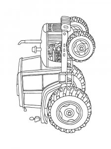 Tractor coloring page 24 - Free printable