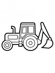 Tractor coloring page 26 - Free printable