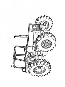Tractor coloring page 28 - Free printable