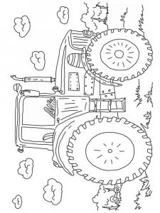 Tractor coloring page 30 - Free printable
