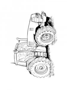 Tractor coloring page 32 - Free printable