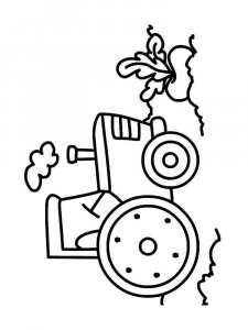 Tractor coloring page 34 - Free printable