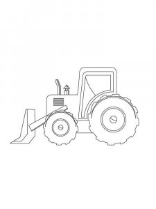 Tractor coloring page 37 - Free printable
