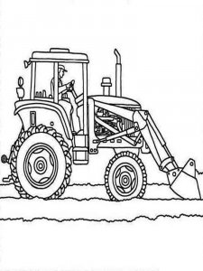 Tractor coloring page 5 - Free printable