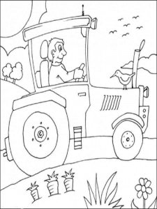 Tractor coloring page 7 - Free printable