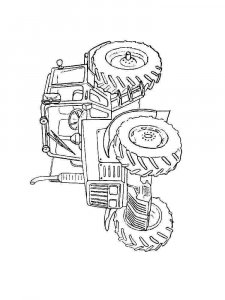 Tractor coloring page 8 - Free printable