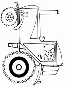 Tractor coloring page 9 - Free printable