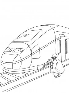 Train coloring page 41 - Free printable