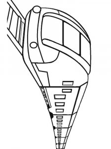 Train coloring page 42 - Free printable