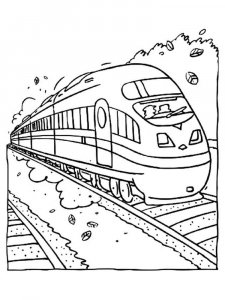 Train coloring page 44 - Free printable