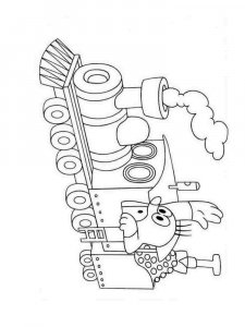 Train coloring page 13 - Free printable