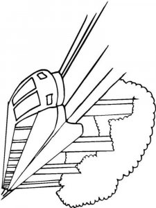 Train coloring page 15 - Free printable