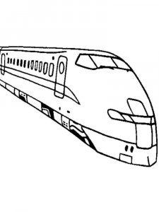 Train coloring page 18 - Free printable