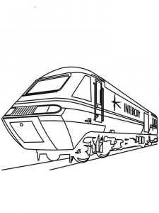 Train coloring page 22 - Free printable