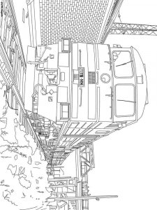 Train coloring page 31 - Free printable