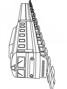 Train coloring page 32 - Free printable