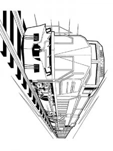 Train coloring page 35 - Free printable