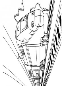 Train coloring page 36 - Free printable