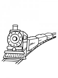 Train coloring page 5 - Free printable