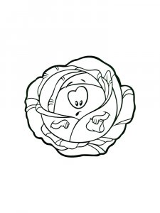 Cabbage coloring page 21 - Free printable