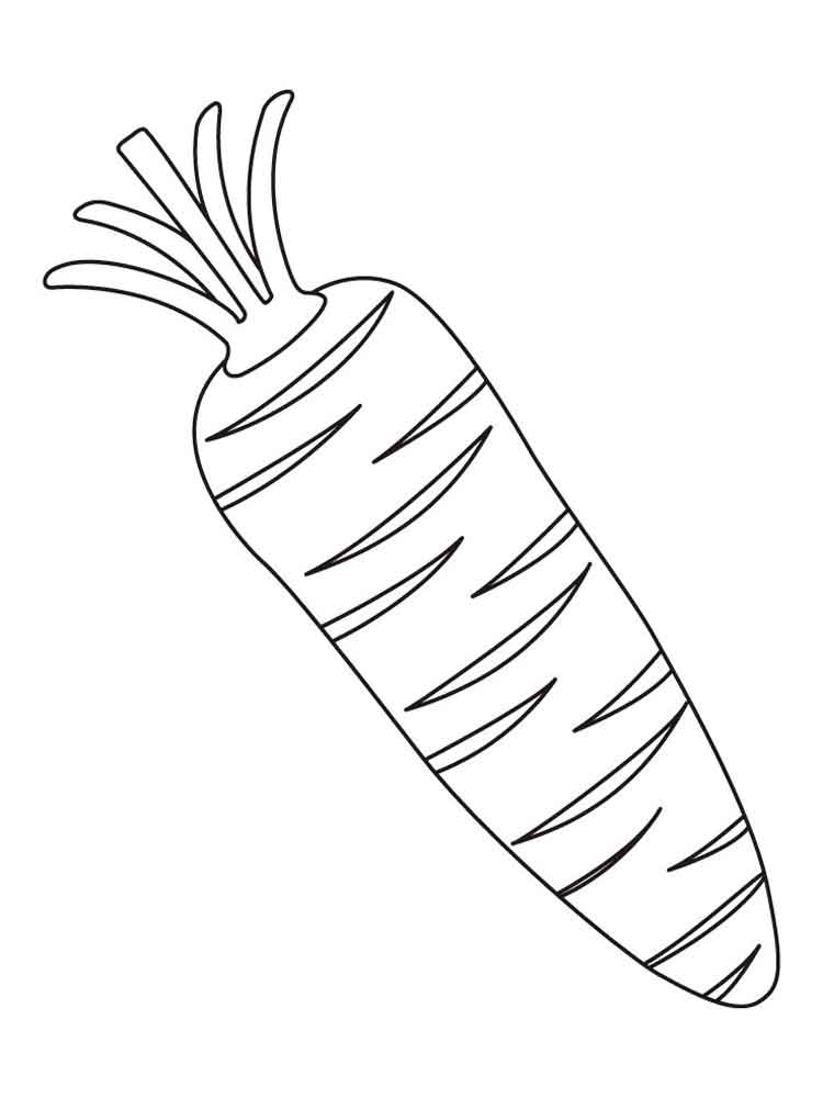 Root Vegetable Coloring Pages - Food Ideas