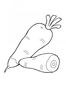 Carrot coloring page 17 - Free printable