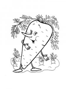 Carrot coloring page 19 - Free printable