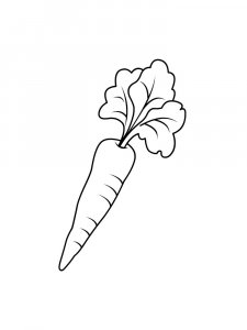 Carrot coloring page 22 - Free printable