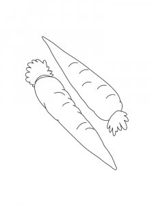 Carrot coloring page 23 - Free printable