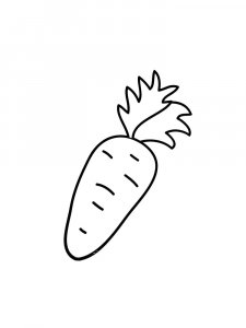 Carrot coloring page 26 - Free printable
