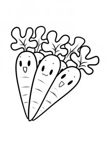 Carrot coloring page 27 - Free printable