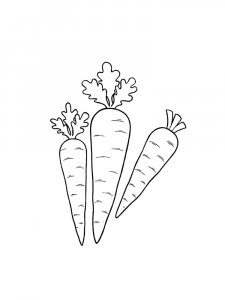 Carrot coloring page 28 - Free printable