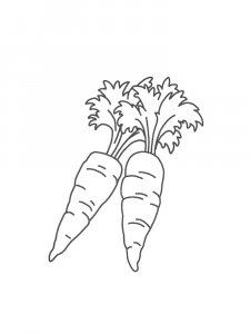 Carrot coloring page 30 - Free printable