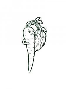 Carrot coloring page 31 - Free printable