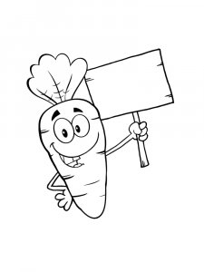 Carrot coloring page 33 - Free printable