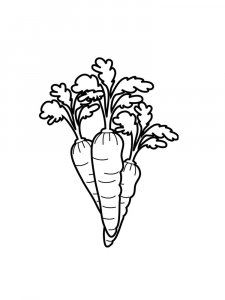 Carrot coloring page 34 - Free printable