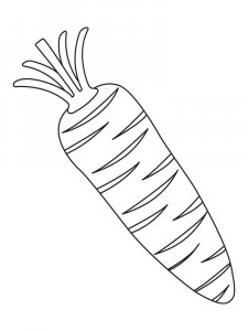 Carrot coloring page 11 - Free printable