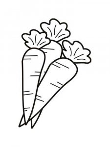 Carrot coloring page 12 - Free printable